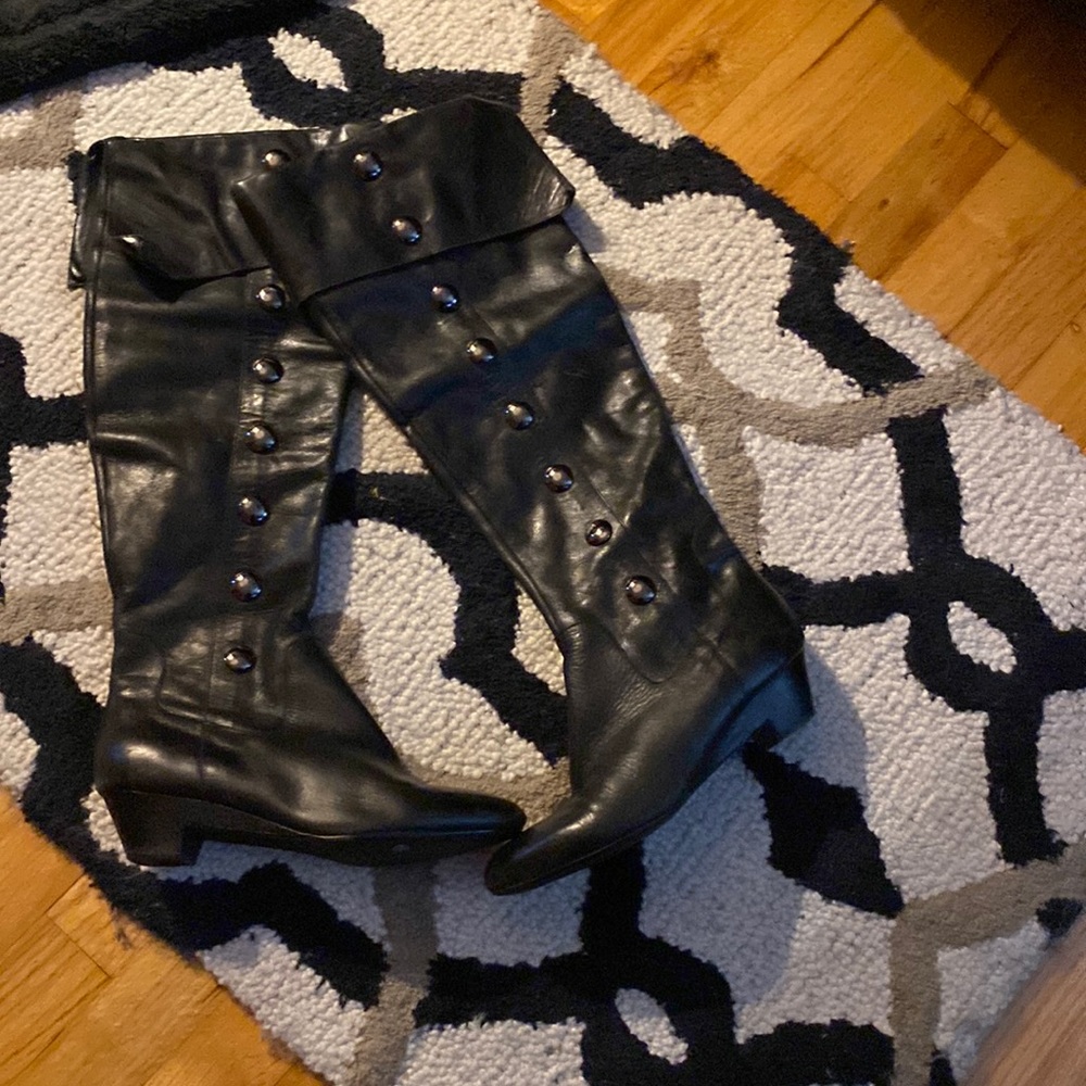 Jessica Simpson button stud detail boots